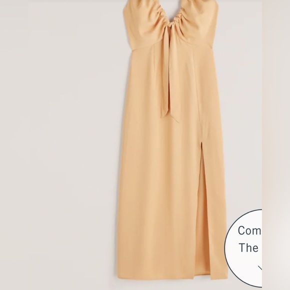 Abercrombie Fitch Cinch Neck Midi Dress in size XXL like new condition - Picture 6 of 6